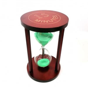 Clepsidra cu nisip colorat - Verde / Mov - 15 minute - WZ4120 - Img 3