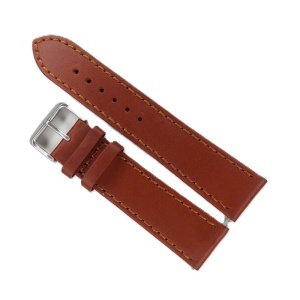 Curea Ceas „Deep Brown” 2T3 – Piele Naturală Maro cu Cusătură Asortată (18mm - 24mm)