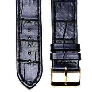 Curea Ceas „Fleurus Classic” – Piele Veritabilă de Vițel, Negru (14mm - 24mm) - Img 2