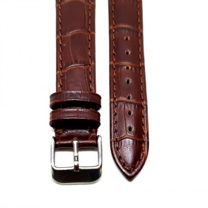 Curea Ceas „Heritage Brown” 9C1-B – Piele Naturală, Cusătură Maro (18mm - 24mm) - Img 2