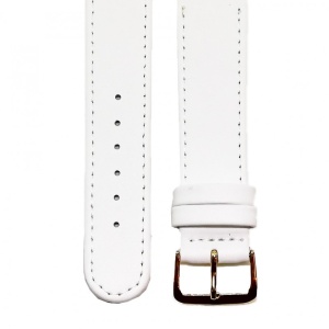 Curea Ceas „Snow Comfort” C3101 – Piele Naturală Hipoalergenică, Alb Imaculat (8mm - 22mm) - Img 2