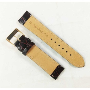 Curea Ceas Piele Naturala Brun - Roscat 20mm WZ2297 - Img 2