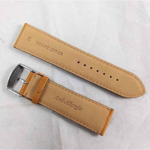 Curea Ceas Piele Naturală Maro Deschis 24mm WZ2364 - Img 2