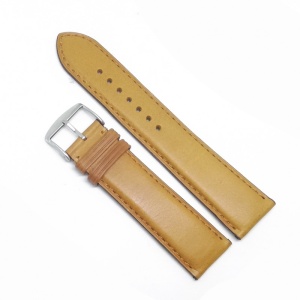 Curea Ceas Piele Naturală Maro Muștar – 20/22/24 mm