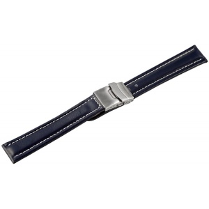 Curea Ceas Piele Naturala Neagra Deployant 16mm 20mm 22mm 24mm 8162302000 - Img 2