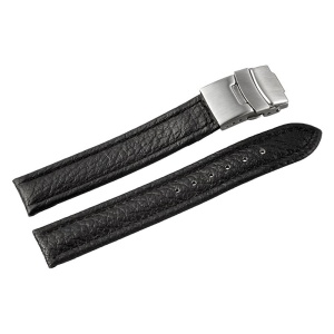 Curea Ceas Piele Naturala Neagra Deployant 16mm - 24mm 816210100116