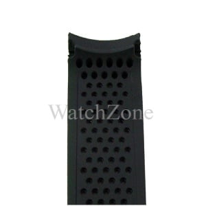 Curea Ceas Silicon Negru 24mm Capete Curbate WZ1859 - Img 2