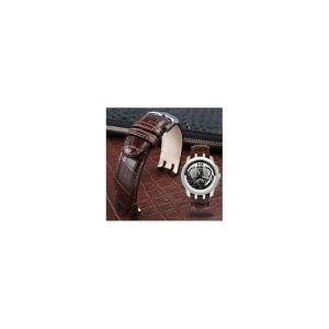 Curea Ceas Swatch 21mm din Piele Naturală Maro - Modele YRS403, YRS412, YRS402G, Archi-Mix - Img 3