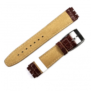 Curea ceas Swatch Morellato - Piele Naturala, Culoare Maro - 17mm - A01U2740640769MO - Img 2