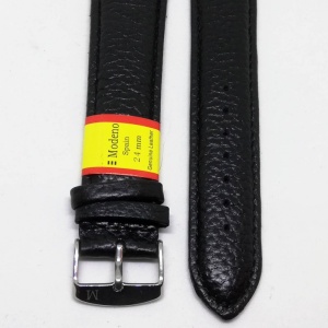 Curea Ceas XXL Piele Naturala Neagra 18mm 20mm 22mm 24mm WZ2191 - Img 2