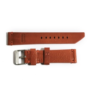 Curea de ceas Anti-alergica maro din piele naturala 20mm, 22mm, 24mm - WZ4176 - Img 3