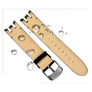 Curea de ceas din piele naturală 21mm compatibilă Swatch Men YRS403 / YRS412 / YRS402G - Img 2