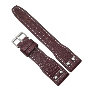 Curea de ceas din Piele Naturala - Culoare Brun-Roscat - 22mm - WZ3979