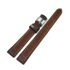 Curea de ceas din Piele Naturala Maro - 12mm - WZ3732 - Img 2