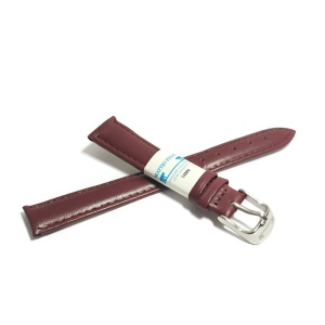 Curea de ceas din piele naturala Matteo Ferari culoare Rosu-Bordo -12mm 14mm 16mm 18mm 20mm 22mm 24mm - Img 2