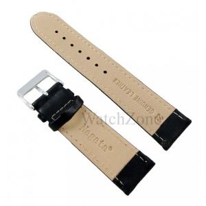 Curea de Ceas din Piele Naturală Neagră Nagata - 11 Lățimi (10-30mm) - Fabricată în Spania - Img 5