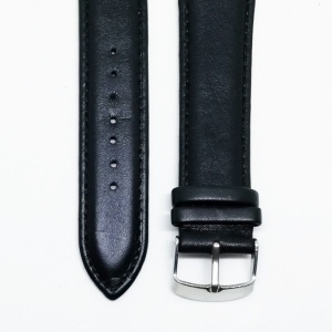 Curea de ceas din piele naturala neagra XL - 20mm, 22mm, 24mm - C3001 - Img 2