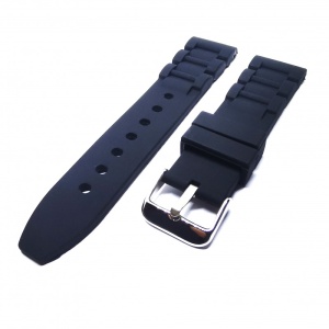 Curea de ceas din Silicon - Culoare Neagra - 20mm, 22mm - Img 3