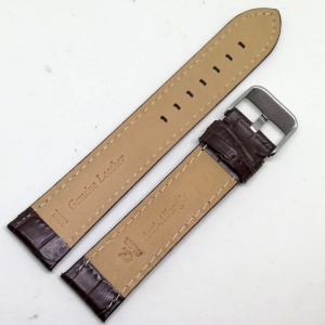 Curea de ceas maro inchis XXL 22mm WZ3580 - Img 2