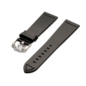 Curea de ceas Morellato Bramante Cuoio Oil - Culoare Neagra - Handmade - 22mm