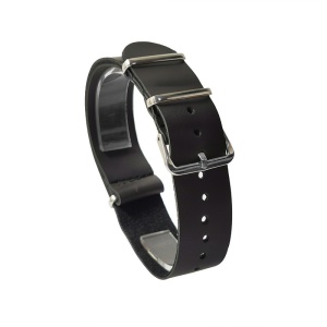 Curea de ceas Neagra tip NATO din Piele 20mm PD006