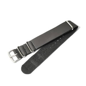 Curea de ceas Neagra tip NATO din Piele 20mm PD006 - Img 3