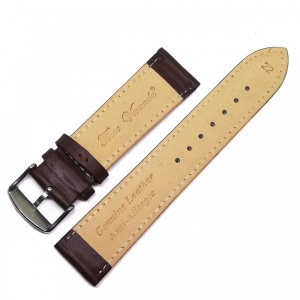 Curea de ceas - Piele Naturala - Antialergica - Maro Inchis - 12mm, 14mm, 16mm, 20mm, 22mm, 24mm - WZ3801 - Img 2