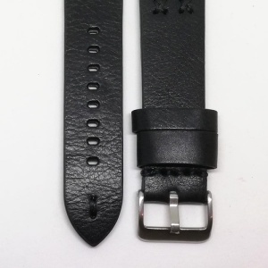 Curea de ceas XXL din piele neagra bizonata 18mm 20mm 22mm 24mm C3134 - Img 2