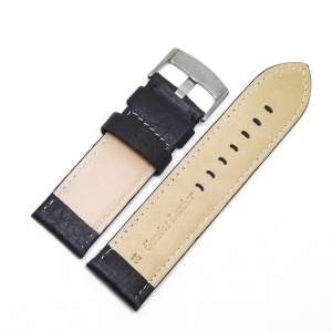 Curea Din Piele Ceas Neagra 24mm WZ1325 - Img 2