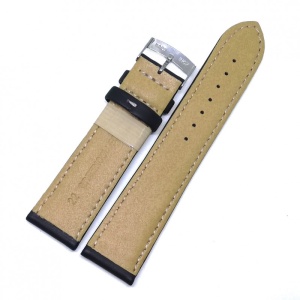 Curea pentru ceas Morellato Castagno Grana Vitello - Culoare neagra, cusatura alba - 20mm, 22mm - A01U3687934019CR - Img 2