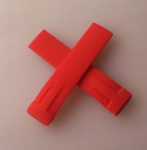 Curea Silicon Compatibilă Tissot T-Race – 5 Culori (Negru/Roșu/Orange/Galben/Alb) – 17/21 mm - Img 2