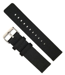 Curea Universală Nylon Țesut pentru Smartwatch – 18/20/22 mm – 8 Culori – Respirabilă – Cataramă Argintie - Img 2