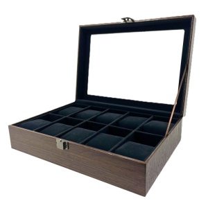 Cutie de Depozitare și Organizare Elegantă pentru 10 Ceasuri | W46 | Maro| Watchzone