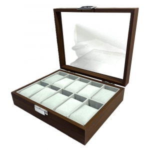Cutie Depozitare Ceasuri Premium din Lemn (10 Compartimente) CF-H46-7