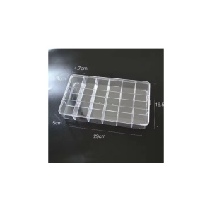 Cutie Material Acrilic Transparent 18 Spații WZ2381 - Img 3