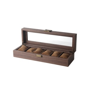 Cutie pentru 6 ceasuri Tabacco Brown - Culoare Maro 6LMM