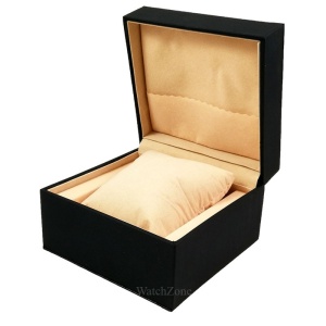 Cutie Pentru Un Ceas Piele Ecologica Neagra WZ245 - Img 2