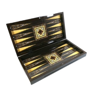 Joc 2 în 1 – Table și Șah din Lemn – Dimensiuni 49 x 25 x 7,5 cm – Piese Table din Acril, Piese - Img 5