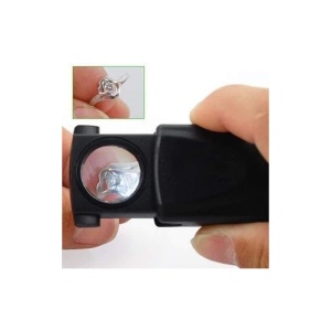 Lupă Portabilă 45X cu LED – Keychain – Fără Baterii – Pentru Lectură, Hărți, Inspecții Fine - Img 2