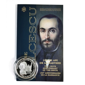 Monedă de Argint 10 Lei 2009 – Nicolae Bălcescu, 190 de ani de la naștere