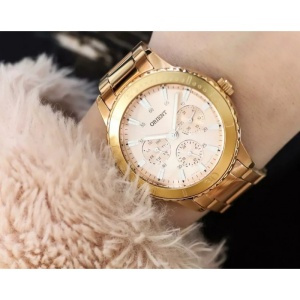 Orient Sporty Quartz FUX02002Z0 – Ceas Damă – 39 mm – Roz Auriu (Rose Gold) – Quartz Japonez – 50 m - Img 2