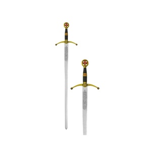Spadă de Cruciat – Oțel Inoxidabil 103 cm – Made in Spain – Piesă de Colecție - Img 3