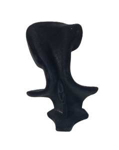 Suport / Bust Catifelat Negru pentru Bijuterii – 15x8x21 cm – Expozitor Coliere, Pandantive și Cercei - Img 2