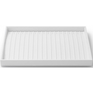 Tavă Organizatoare Oirlv – Premium White PU Leather, Specială pentru Brățări și Lanțuri - Img 4