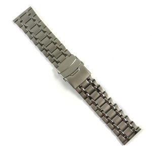 Brățară Ceas „Titan Link” – Oțel Inoxidabil Argintiu, Model Masiv (24mm) - Img 2