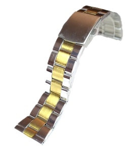 Brățară Ceas Bicoloră – Argintiu/Auriu – Oțel Inoxidabil – 18/20/22/24 mm