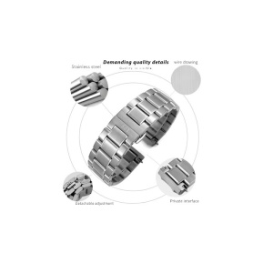 Brățară Compatibilă Tissot T-Tempo – 20 mm – Oțel Inoxidabil 316L – Închidere Fluture – T060.407 / T060.408 - Img 2
