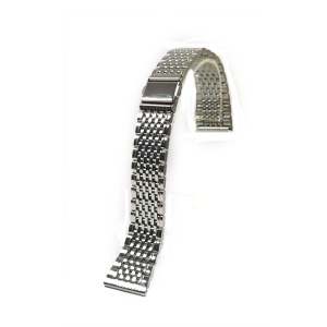 Bratara de ceas Argintie cu butoane laterale 20mm MT4759