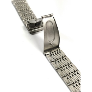 Bratara de ceas Argintie cu butoane laterale 20mm MT4764 - Img 3