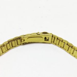 Bratara de ceas aurie cu butoane 12mm WZ3464 - Img 2
